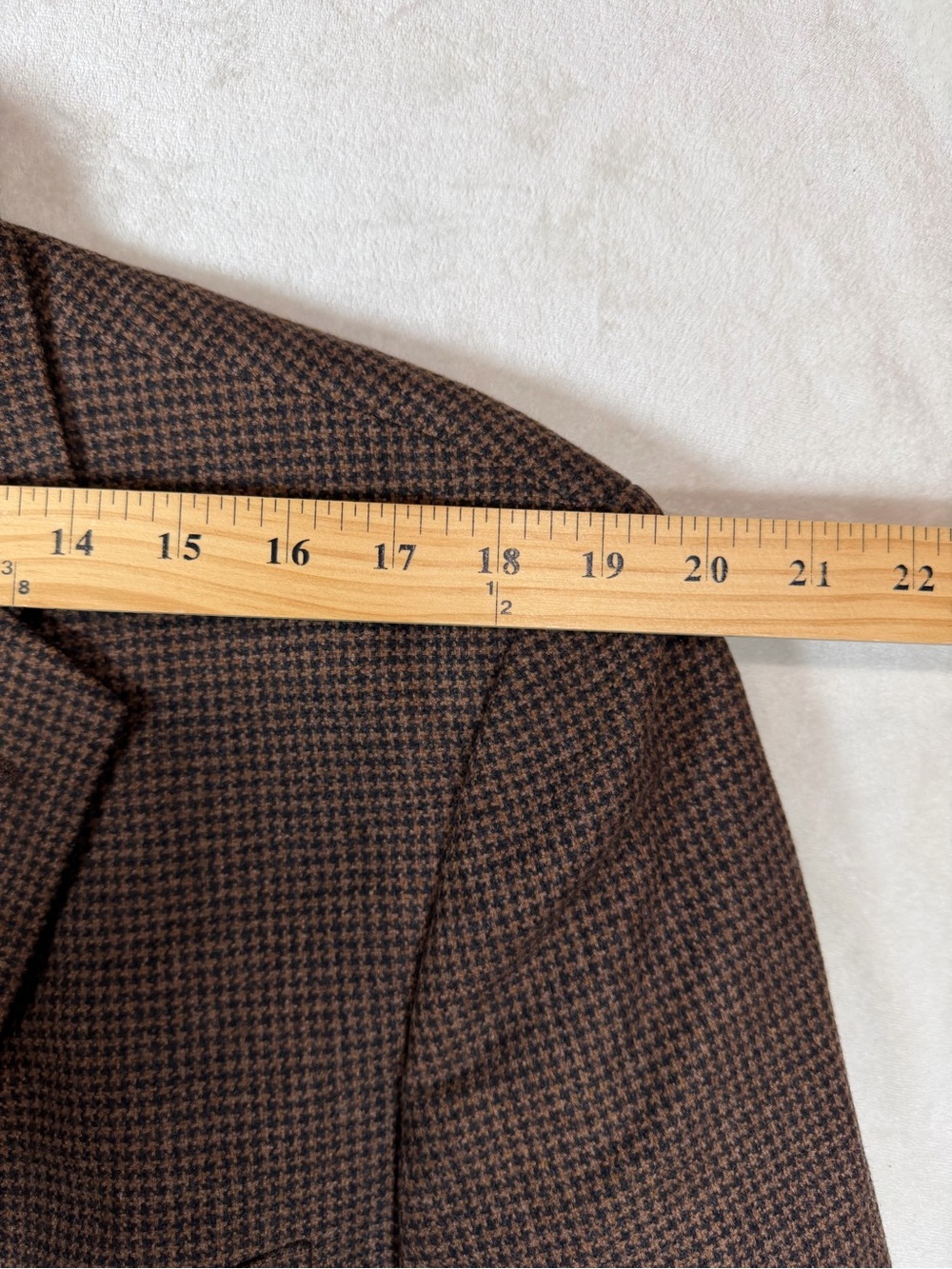 Vestimenta EU 52 US 44R 100% Wool Made in Italy Brown Houndstooth Sport Coat - Picture 3 of 12